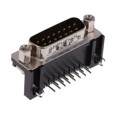 L717SDA15P1ACH4F - CONN D-SUB PLUG 15POS R/A SLDR