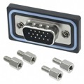 A-HDS 15 LL-WP - CONN D-SUB HD PLUG 15POS PNL MNT
