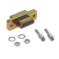 MDM-15PSP - CONN MICRO-D PLUG 15POS PNL MNT