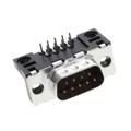 D09P33E4PA00LF - CONN D-SUB PLUG 9POS R/A SLDR