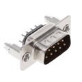 KF85X-ED-9P-BR - CONN D-SUB PLUG 9POS VERT SLDR
