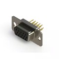 638-M15-230-BN1 - 638M SERIES VERTICAL D-SUB RECEP