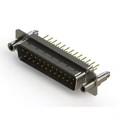 627-M25-220-WT6 - 627M SERIES VERTICAL D-SUB PLUG