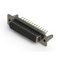 628-M25-221-BN5 - 628M SERIES VERTICAL D-SUB RECEP