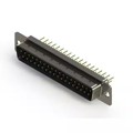 627-M37-220-LT1 - 627M SERIES VERTICAL D-SUB PLUG