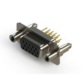 638-M15-330-BN6 - 638M SERIES VERTICAL D-SUB RECEP