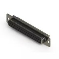 628-M37-222-BN1 - 628M SERIES VERTICAL D-SUB RECEP