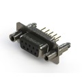 628-M09-321-BN6 - 628M SERIES VERTICAL D-SUB RECEP