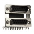 178-015-413R491 - CONN D-SUB PLUG/RCPT 15P RA SLDR