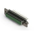 628-M25-621-GT2 - 628M SERIES VERTICAL D-SUB RECEP