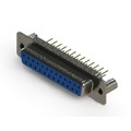 628-M25-621-LN3 - 628M SERIES VERTICAL D-SUB RECEP