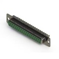 628-M37-322-GN1 - 628M SERIES VERTICAL D-SUB RECEP