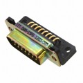 DAM-15P-D - CONN D-SUB PLUG 15POS R/A SLDR