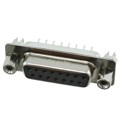10090098-S154VLF - CONN D-SUB RCPT 15POS VERT SLDR