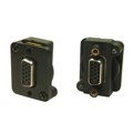 CP30229BM - CONN FEEDTHRU VGA 15 PIN F-F BLA