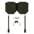972-009-01SR011 - CONN BACKSHELL 9POS 180DEG BLACK