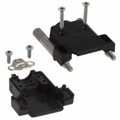 973-009-010R011 - CONN BACKSHELL 9POS 180DEG BLACK