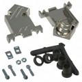 3357-6509-1C - CONN BACKSHELL 9P 45DEG SHLD SLV