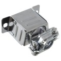 DE-24657-30 - CONN BACKSHELL 9POS 180DEG SILV