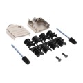 165X02609X - CONN BACKSHELL 9POS 180DEG SHLD