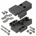 AGP 09 G - CONN BACKSHELL 9POS 180DEG GRAY