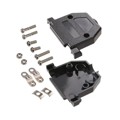 DB25-HD-PB-SS - D-SUB HOOD BLK PLASTIC 25 WAY SH