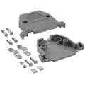 40-9725H - CONN BACKSHELL 25POS 180DEG GRAY