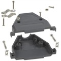 977-037-010R031 - CONN BACKSHELL 37POS 180DEG GRAY