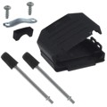 86303638BLF - CONN BACKSHELL 15POS 180DEG BLK