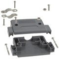 977-050-010-031 - CONN BACKSHELL 50POS 180DEG GRAY