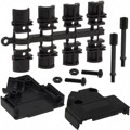 971-015-010R011 - CONN BACKSHELL 15POS 45DEG BLACK