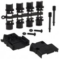 971-009-010-011 - CONN BACKSHELL 9POS 45DEG BLACK