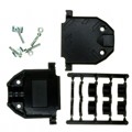 17E-1726-1 - CONN BACKSHELL 25POS 180DEG BLK