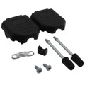L17DPPK09JS - CONN BACKSHELL 9POS 180DEG BLACK