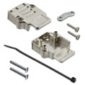 863093C09MLF - CONN BACKSHELL 9P 90DEG SHLD SLV