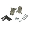 3357-6209-1C - CONN BACKSHELL 9POS 180DEG SHLD
