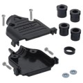 5748678-3 - CONN BACKSHELL 25POS 180DEG BLK
