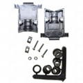 17E-1657-15 - CONN BACKSHELL 15POS 180DEG SHLD