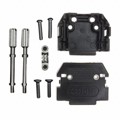 165X10139XE - CONN BACKSHELL 9POS 180DEG BLACK