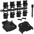 971-009-040-011 - CONN BACKSHELL 9P 45DEG SHLD BLK