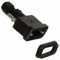 A-HOOD-09/15 - CONN BACKSHELL 9POS 180DEG BLACK