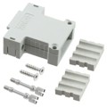 165X17979X - CONN BACKSHELL 3POS 180DEG GRAY
