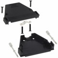 165X10179XE - CONN BACKSHELL 50POS 180DEG BLK