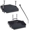 863093C37ALF - CONN BACKSHELL 37POS 90DEG BLACK