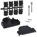 8655PHRA2501LF - CONN BACKSHELL 25POS 45DEG BLACK