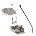 863093C15MLF - CONN BACKSHELL 15POS 90DEG SHLD