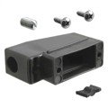165X10439XE - CONN BACKSHELL 9POS 90DEG BLACK