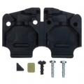 206393-1 - CONN BACKSHELL 15P 45/180DEG BLK