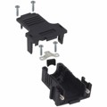 165X13369XE - CONN BACKSHELL 9POS 180DEG BLACK