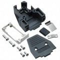 165X11279X - CONN BACKSHELL 9P 45/180DEG BLK